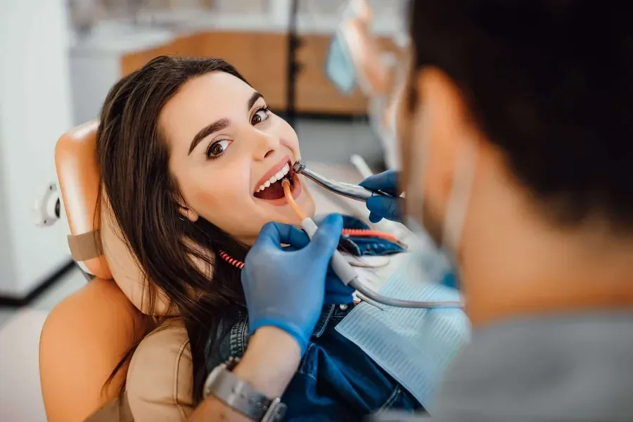Patient at a crown consultation